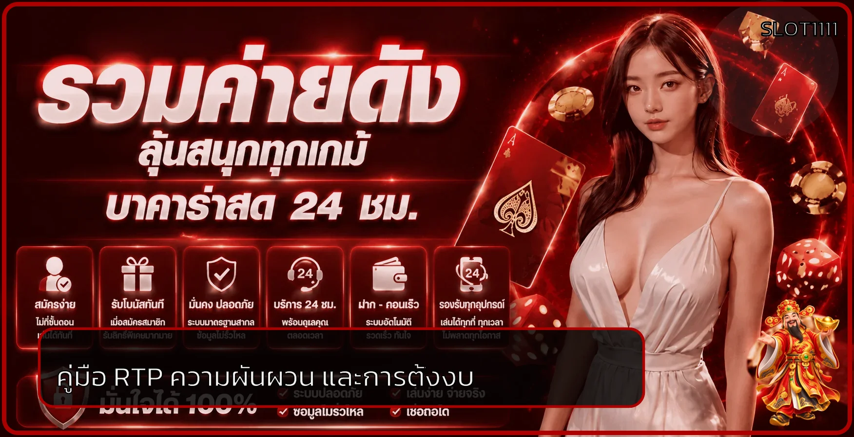 SLOT1111 อ่าน RTP ความผันผวน และตั้งงบสล็อต